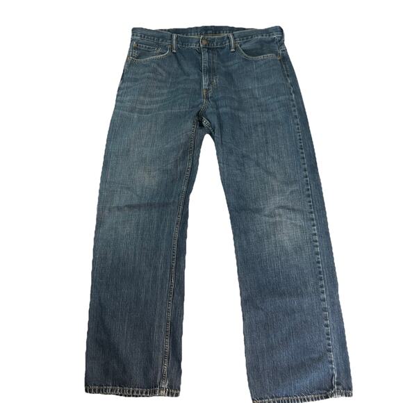 Levi's 569 Denim Jeans Men's Size 38x34 Blue Straight Leg Y2K - Picture 1 of 8